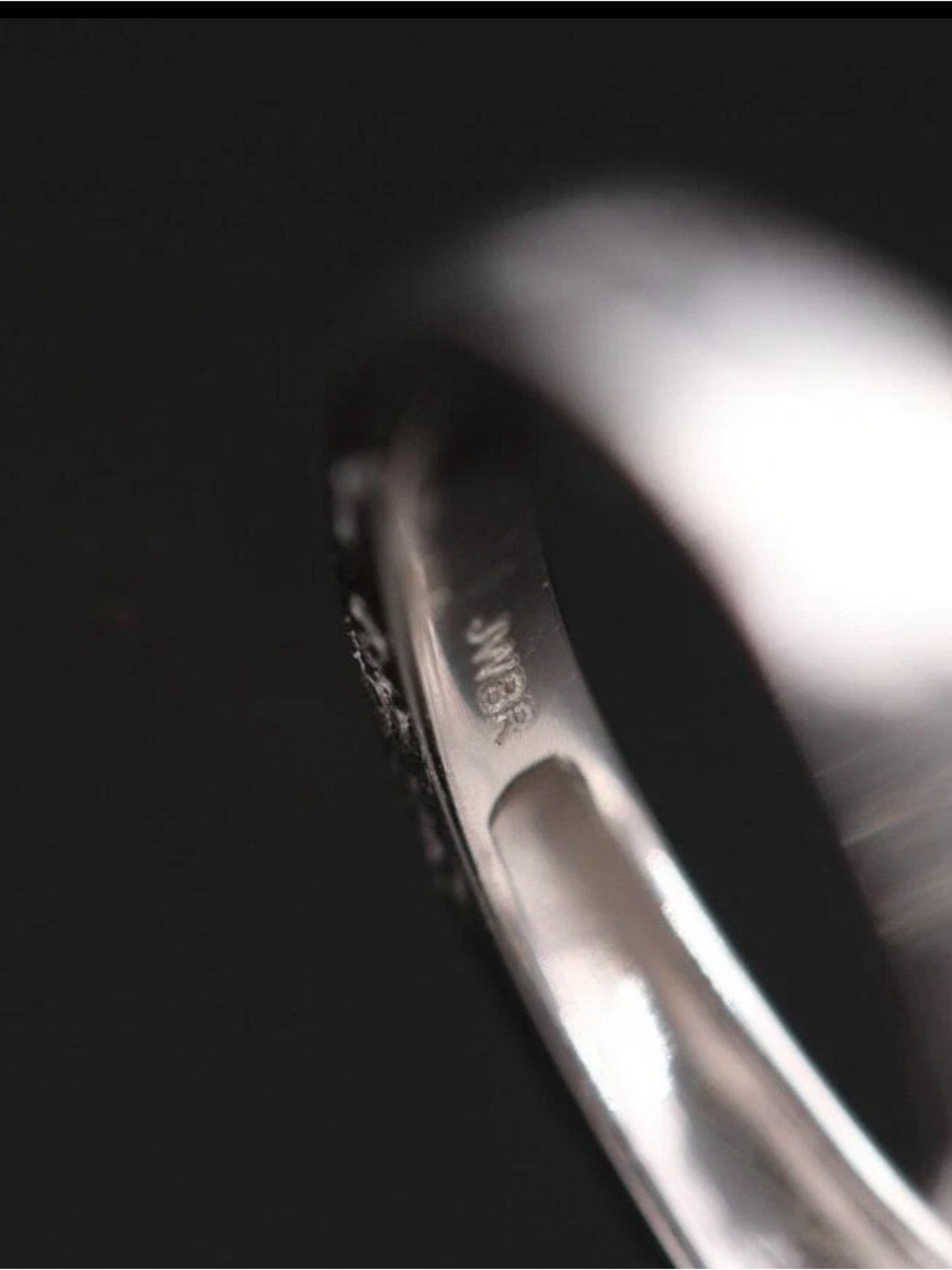 JWBR LADIES 10K SOLID WHITE GOLD DIAMOND CLUSTER COCKTAIL RING 0.98 CTW SIZE 6 - Picture 6 of 7
